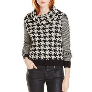 Lucky Brand Houndstooth Crop Sweater